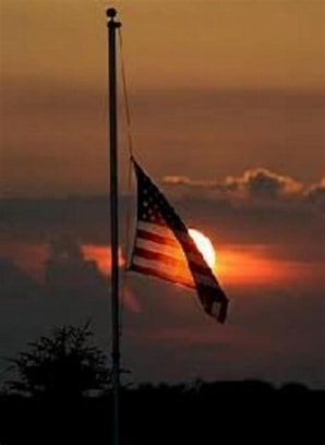 Flag at halfmast