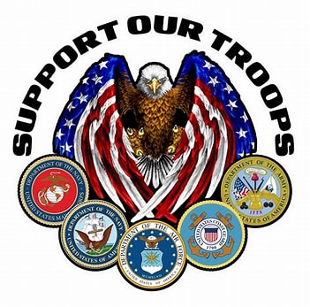 animated I Support Our Troops image here